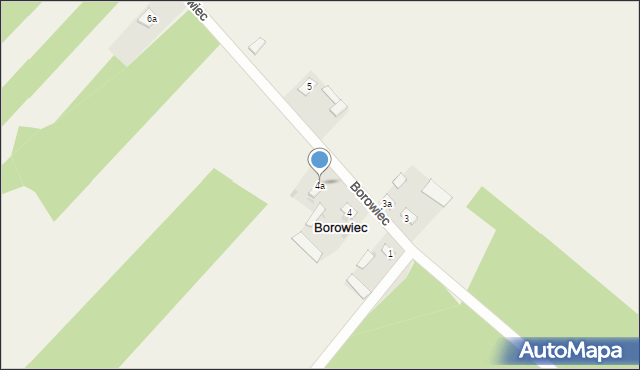 Borowiec, Borowiec, 4a, mapa Borowiec