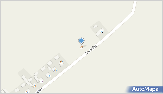 Borowiec, Borowiec, 29, mapa Borowiec