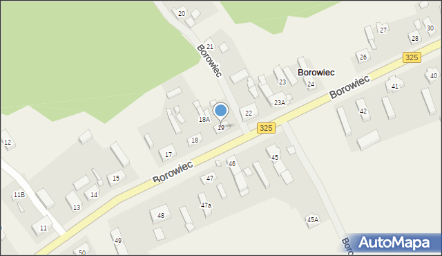 Borowiec, Borowiec, 19, mapa Borowiec