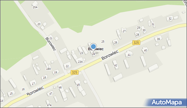 Borowiec, Borowiec, 24, mapa Borowiec