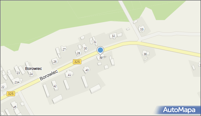 Borowiec, Borowiec, 39, mapa Borowiec