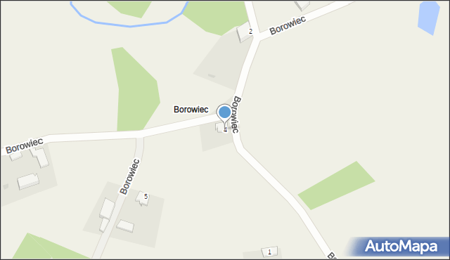 Borowiec, Borowiec, 4, mapa Borowiec