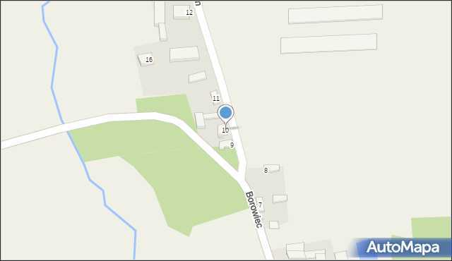 Borowiec, Borowiec, 10, mapa Borowiec