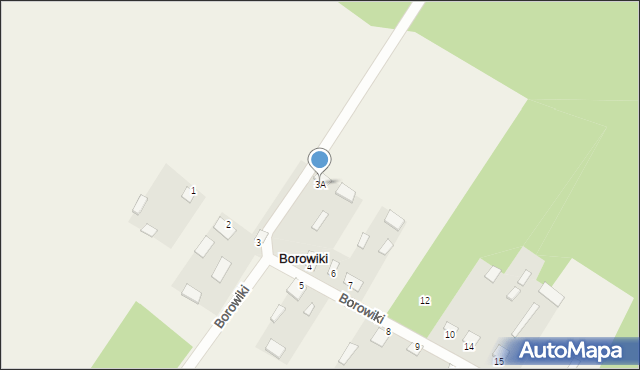 Borowiki, Borowiki, 3A, mapa Borowiki