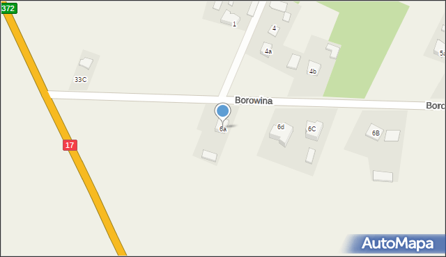 Borowina, Borowina, 6a, mapa Borowina