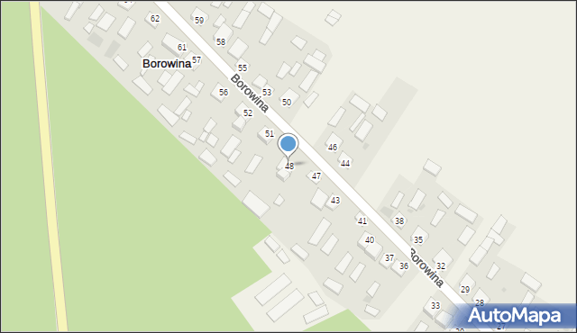 Borowina, Borowina, 48, mapa Borowina