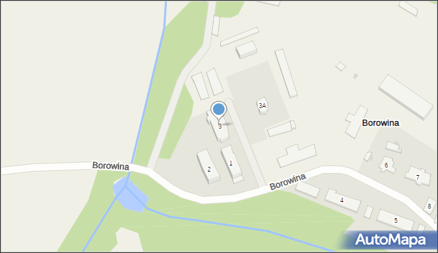 Borowina, Borowina, 3, mapa Borowina