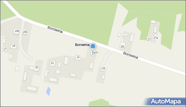 Borowina, Borowina, 23, mapa Borowina