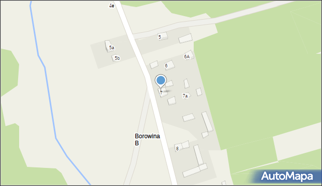 Borowina, Borowina, 7, mapa Borowina