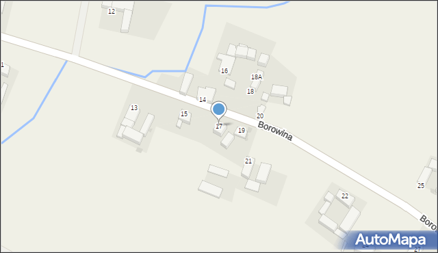 Borowina, Borowina, 17, mapa Borowina