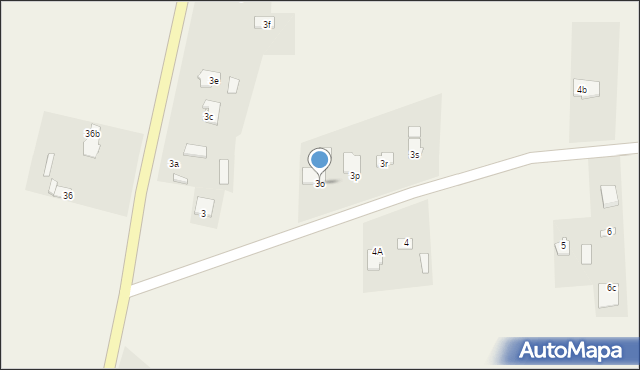 Borowina Sitaniecka, Borowina Sitaniecka, 3o, mapa Borowina Sitaniecka