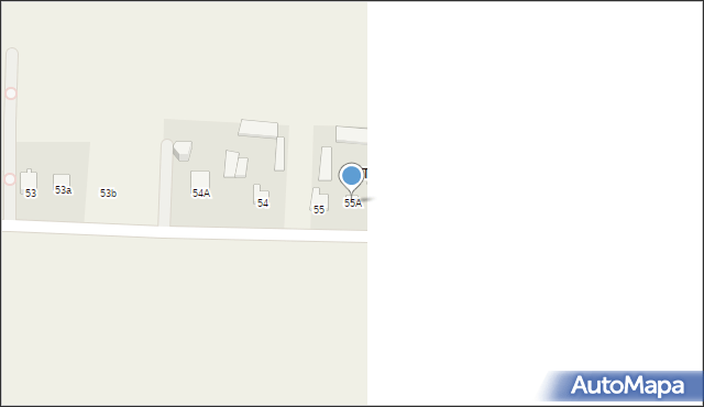 Borowina Sitaniecka, Borowina Sitaniecka, 55A, mapa Borowina Sitaniecka