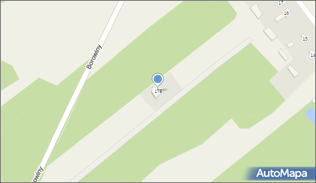 Borowiny, Borowiny, 17B, mapa Borowiny