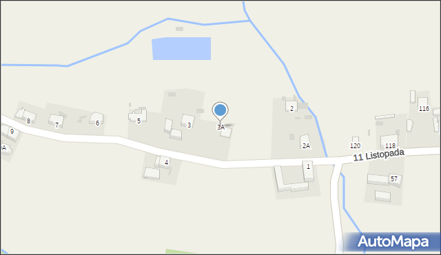 Borówki, Borówki, 3A, mapa Borówki