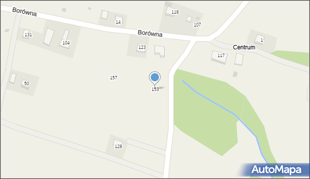 Borówna, Borówna, 153, mapa Borówna