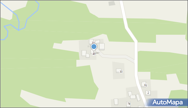 Borówna, Borówna, 40, mapa Borówna