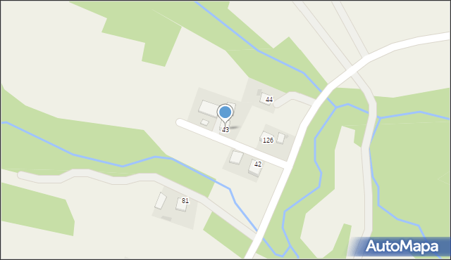 Borówna, Borówna, 43, mapa Borówna