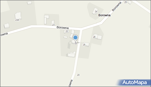 Borowna, Borowna, 21, mapa Borowna