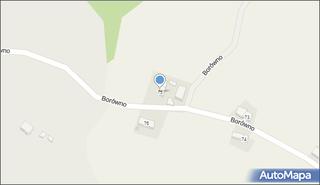 Borówno, Borówno, 75, mapa Borówno