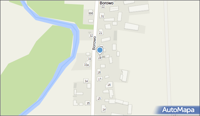 Borowo, Borowo, 19, mapa Borowo