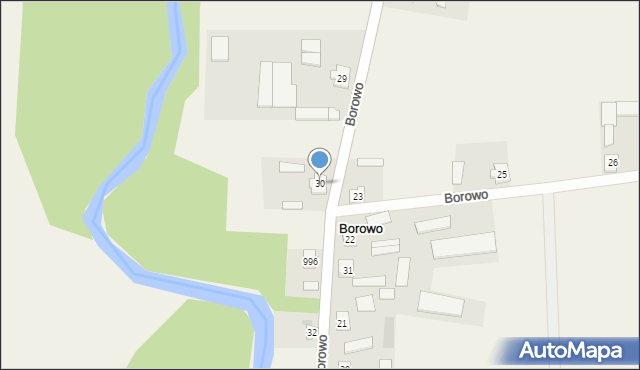 Borowo, Borowo, 30, mapa Borowo