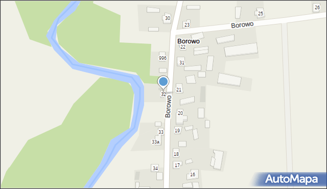Borowo, Borowo, 32, mapa Borowo