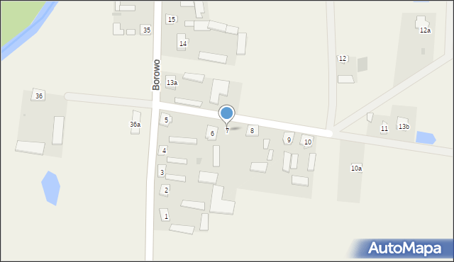 Borowo, Borowo, 7, mapa Borowo