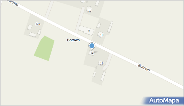 Borowo, Borowo, 14, mapa Borowo