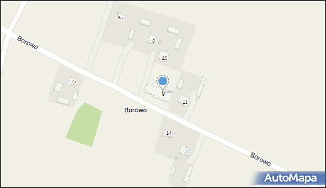 Borowo, Borowo, 9, mapa Borowo