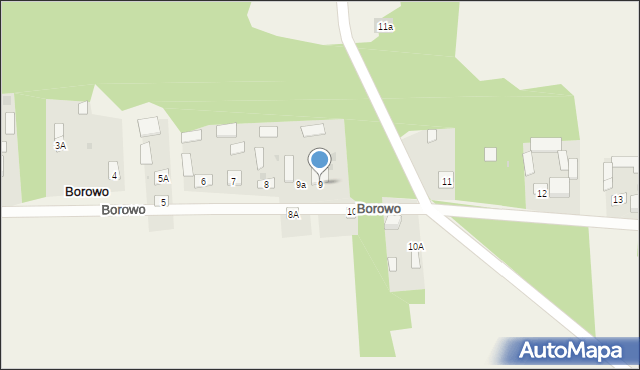 Borowo, Borowo, 9, mapa Borowo