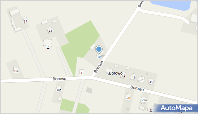 Borowo, Borowo, 10, mapa Borowo