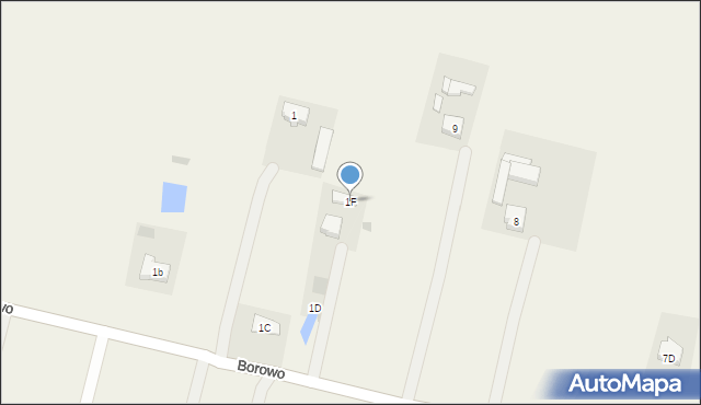 Borowo, Borowo, 1F, mapa Borowo