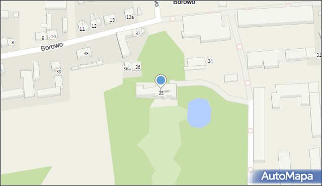 Borowo, Borowo, 35, mapa Borowo