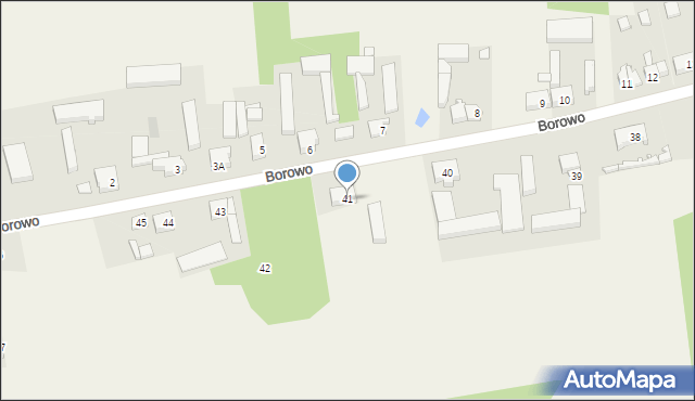 Borowo, Borowo, 41, mapa Borowo