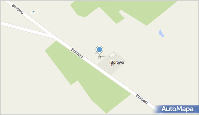 Borowo, Borowo, 18, mapa Borowo