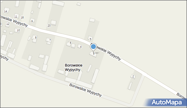 Borowskie Wypychy, Borowskie Wypychy, 3, mapa Borowskie Wypychy