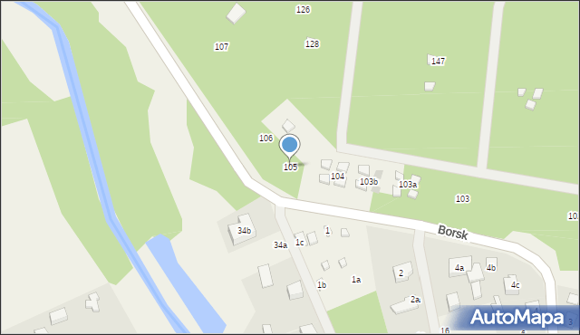 Borsk, Borsk, 105, mapa Borsk