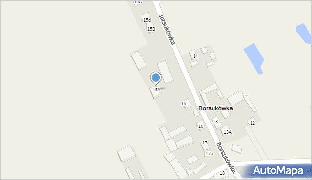 Borsukówka, Borsukówka, 15A, mapa Borsukówka