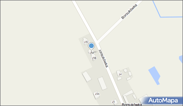 Borsukówka, Borsukówka, 15d, mapa Borsukówka