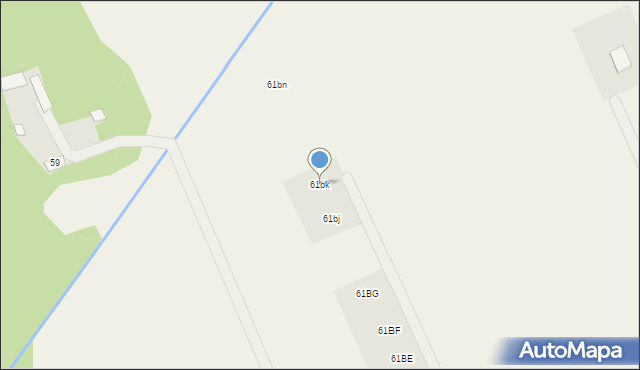 Borsukówka, Borsukówka, 61bk, mapa Borsukówka