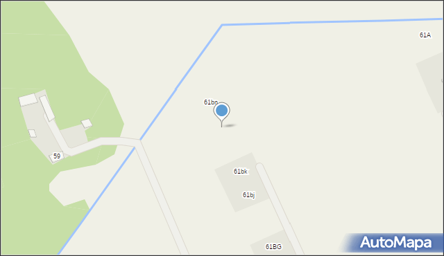 Borsukówka, Borsukówka, 61bm, mapa Borsukówka