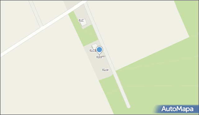 Borsukówka, Borsukówka, 61cc, mapa Borsukówka