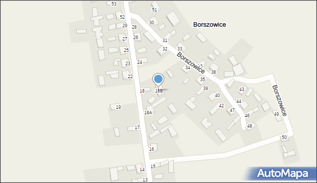 Borszowice, Borszowice, 18B, mapa Borszowice