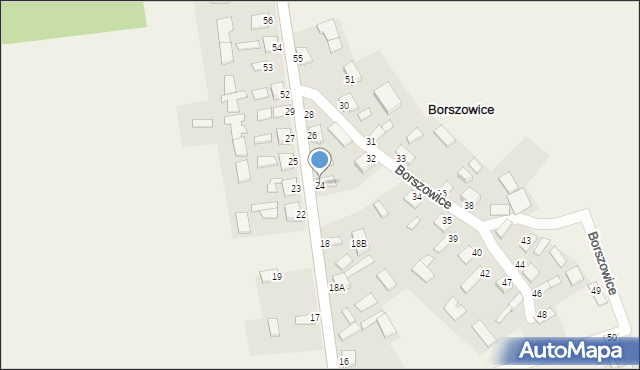 Borszowice, Borszowice, 24, mapa Borszowice