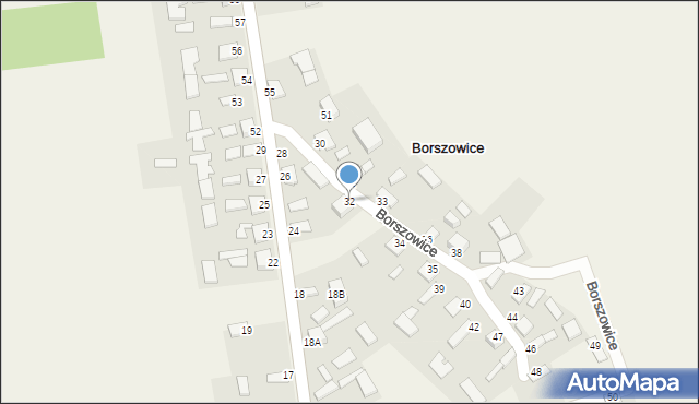 Borszowice, Borszowice, 32, mapa Borszowice