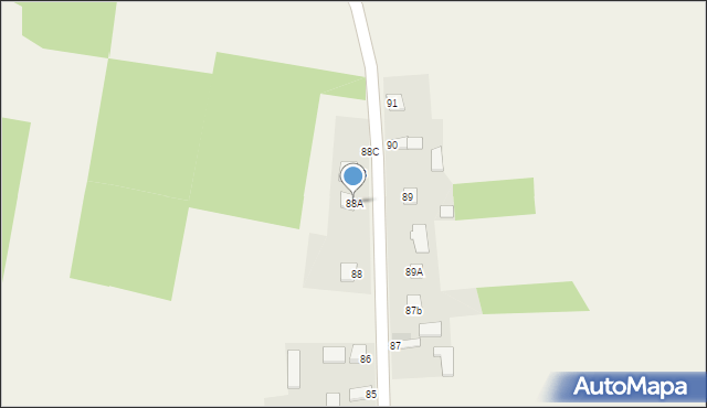 Borszowice, Borszowice, 88A, mapa Borszowice