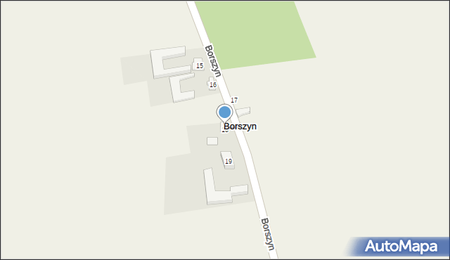 Borszyn, Borszyn, 18, mapa Borszyn