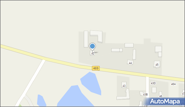 Borszyn, Borszyn, 42, mapa Borszyn