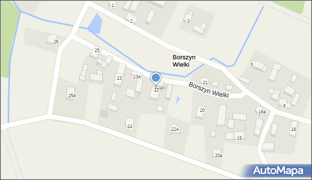 Borszyn Wielki, Borszyn Wielki, 22, mapa Borszyn Wielki