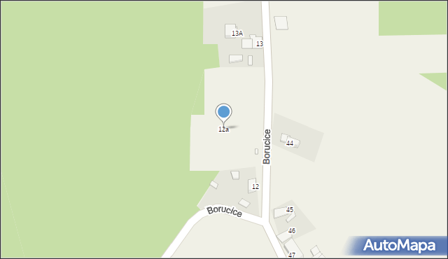 Borucice, Borucice, 12a, mapa Borucice